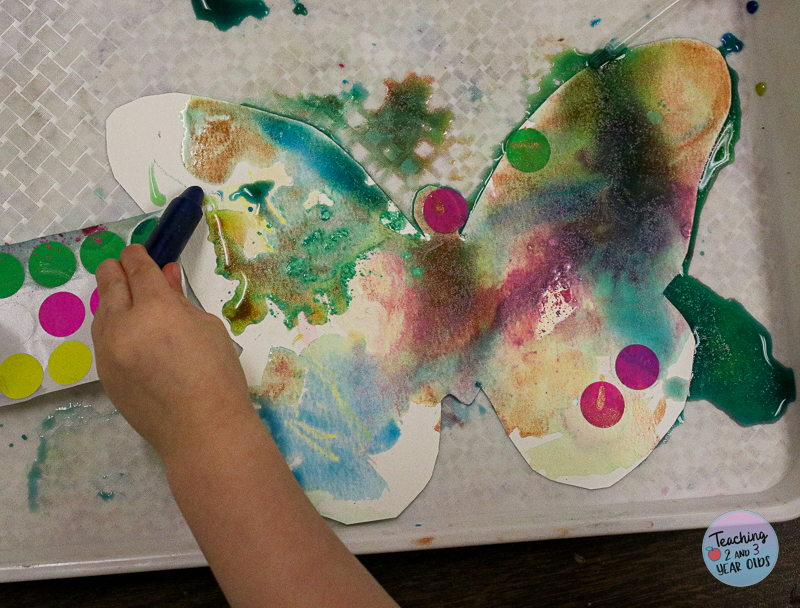 butterfly art for kids with watercolors