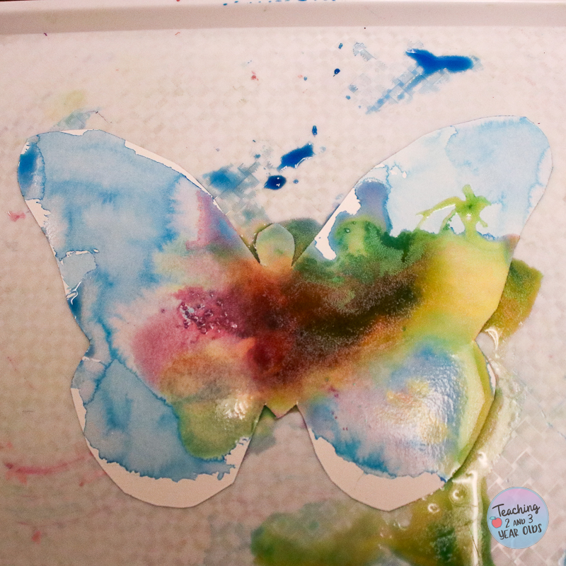 butterfly art for kids with watercolors