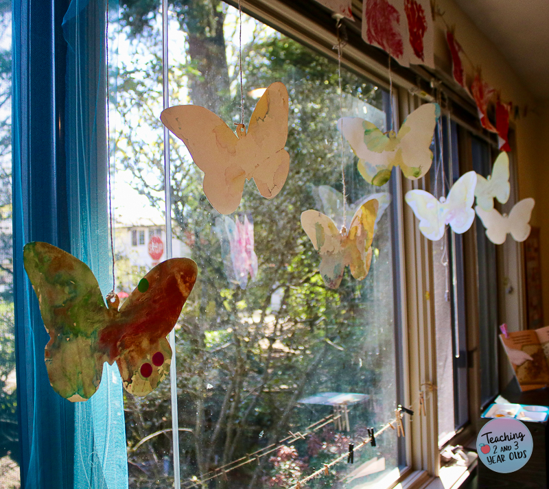 butterfly art for kids with watercolors