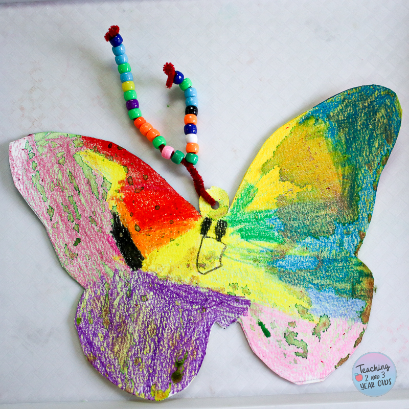 butterfly fine motor art activity for preschoolers