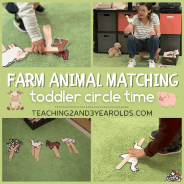 farm animal matching for circle time