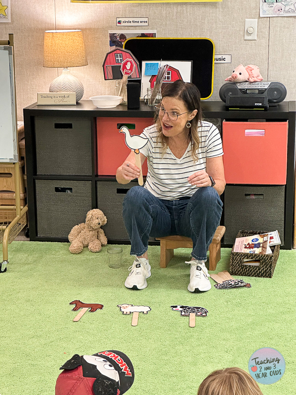 farm animal matching for circle time