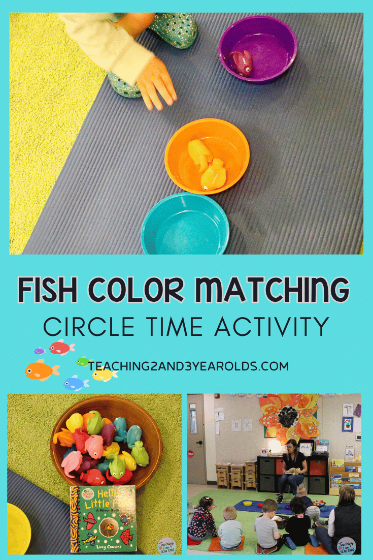 fish circle time color matching activity