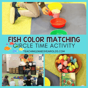fish circle time color matching activity