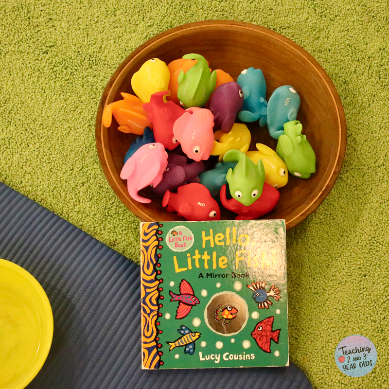 fish circle time color matching activity