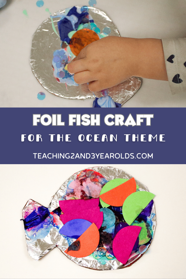 foil fish craft for the ocean theme