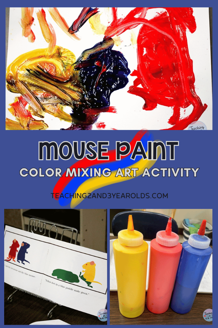 mouse paint color mixing art activity