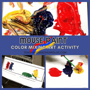 mouse paint color mixing art activity