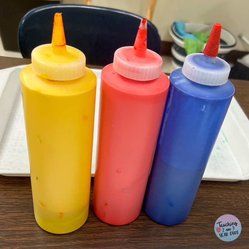mouse paint color mixing art activity