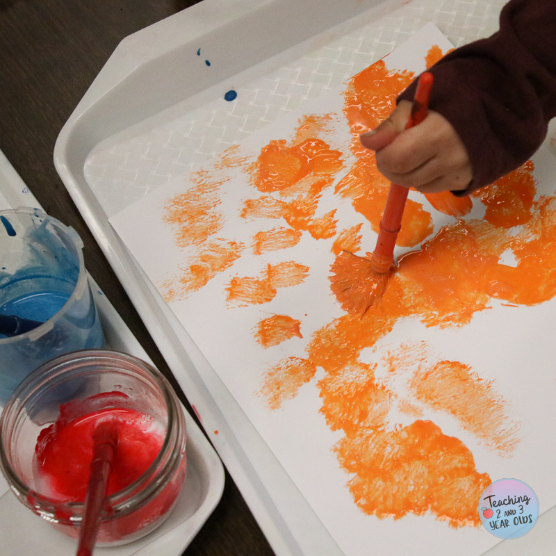 rainbow collage art for toddlers