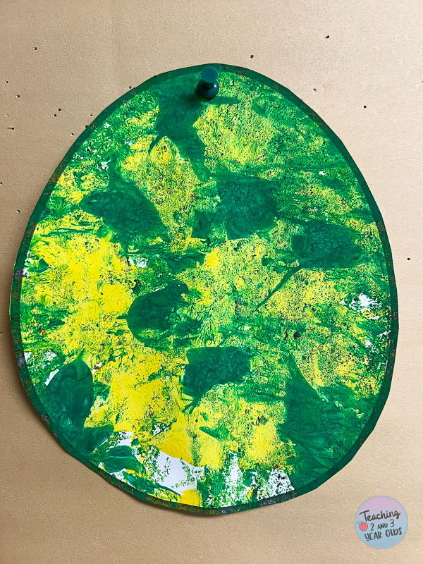 rolling eggs Easter art activity