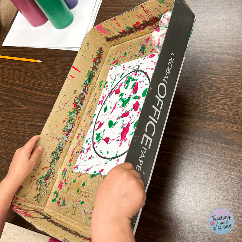 rolling eggs Easter art activity