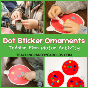 Christmas Dot Sticker Ornament for Toddlers
