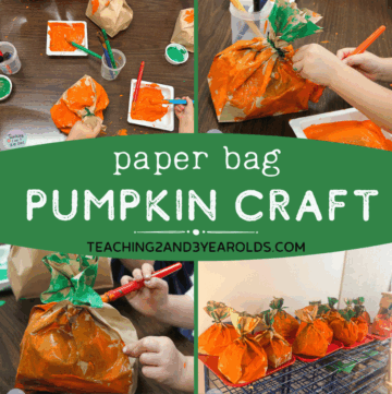 Paper Bag Pumpkin Art