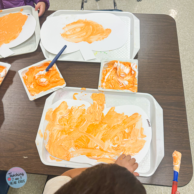 puffy paint jackolanterns