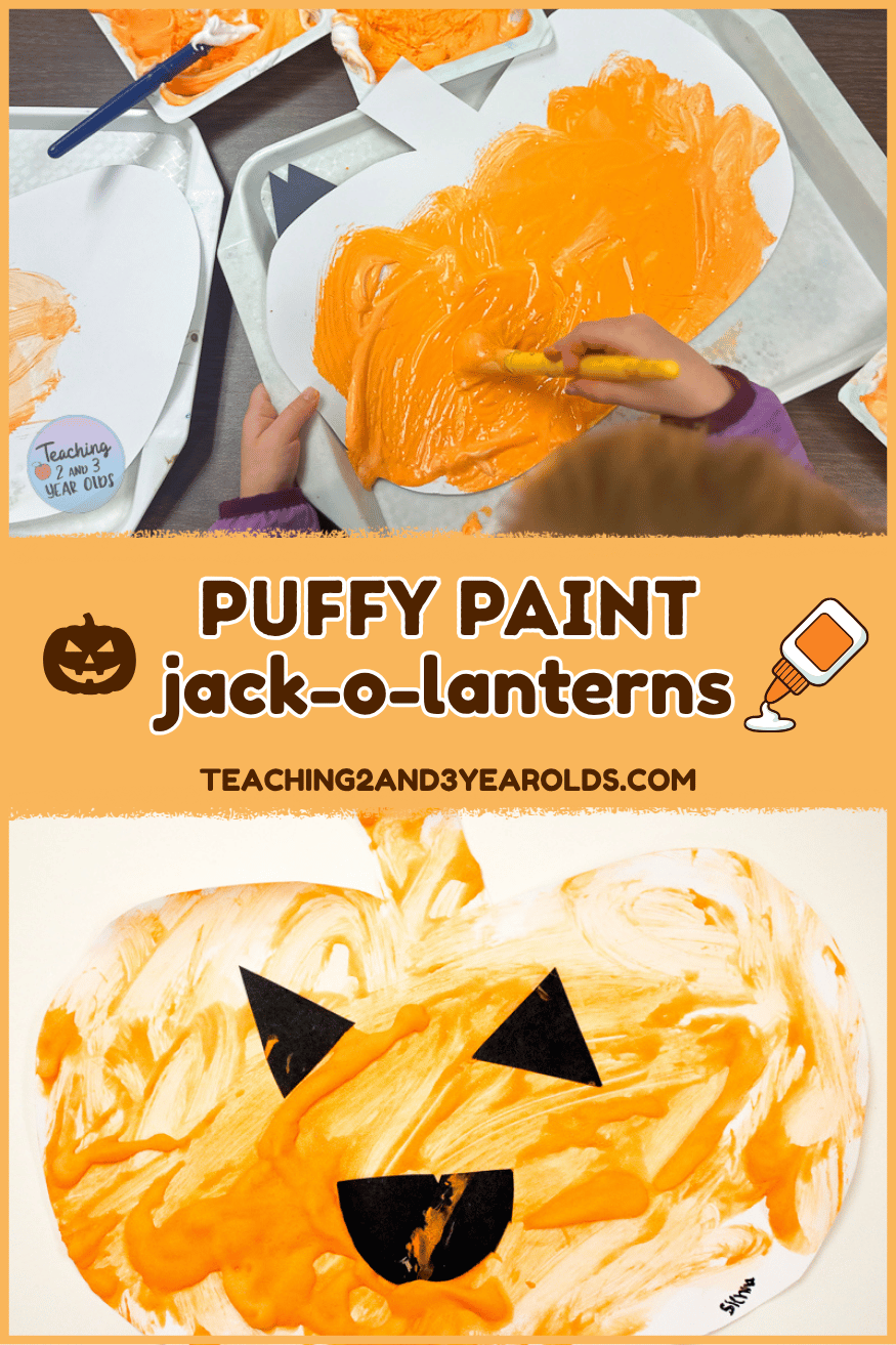 puffy paint jackolanterns