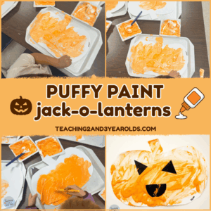 puffy paint jackolanterns